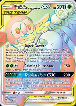 Rowlet & Alolan Exeggutor-GX